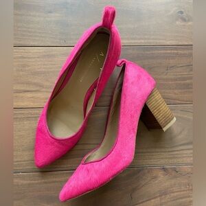 Anthropologie Yvonne Block Heels Size 8